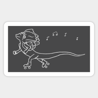 frilled skater - noodle tee Sticker